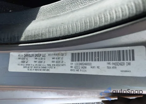 2013 Chrysler 200 Lx from USA, damaged, VIN 1C3CCBAB5DN669331